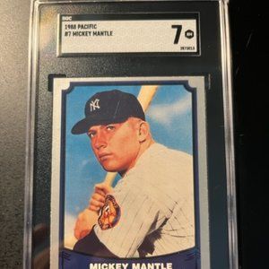 MICKEY MANTLE 1988 PACIFIC CARD--GRADED 7